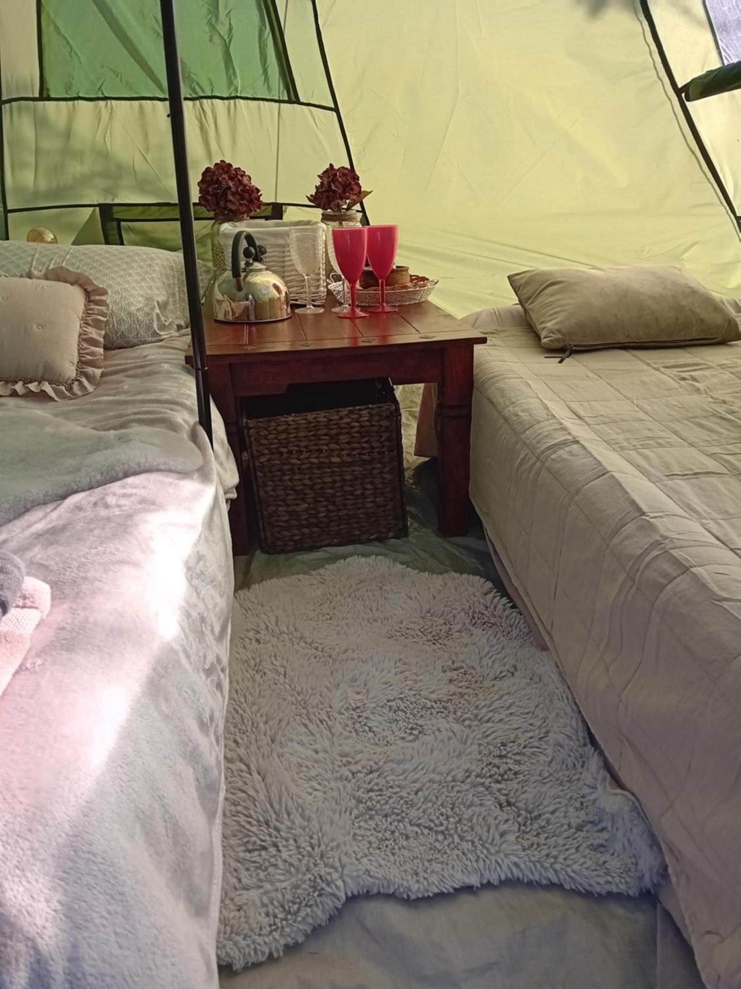 Indian Tent Tipi In Shared Lot And Shared Bathroom Mrse Exteriör bild